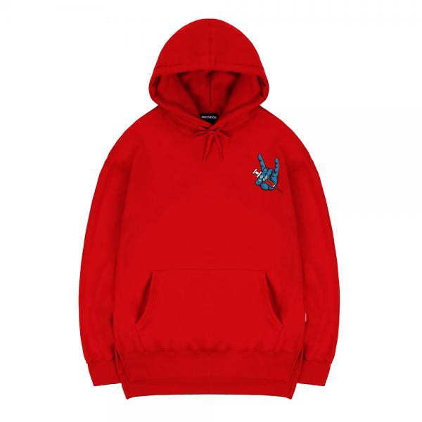 TRIPSHION FINGER SYRINGE HOODIE - RED