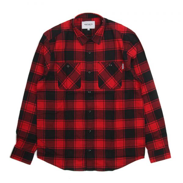 (I023326)L/S JOSH SHIRT-BLAST RED