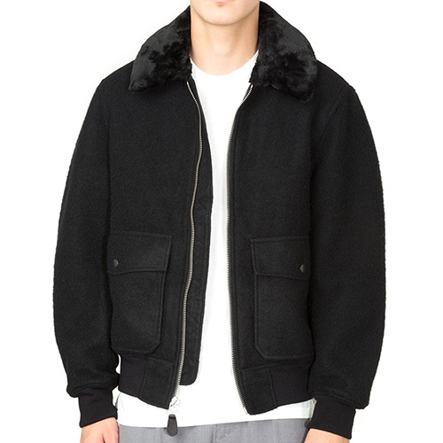 WOOL B-10 JACKET-BLACK(blk)