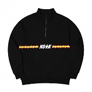 [NSTK] FLAME FURY ZIP-UP NECK (BLK)