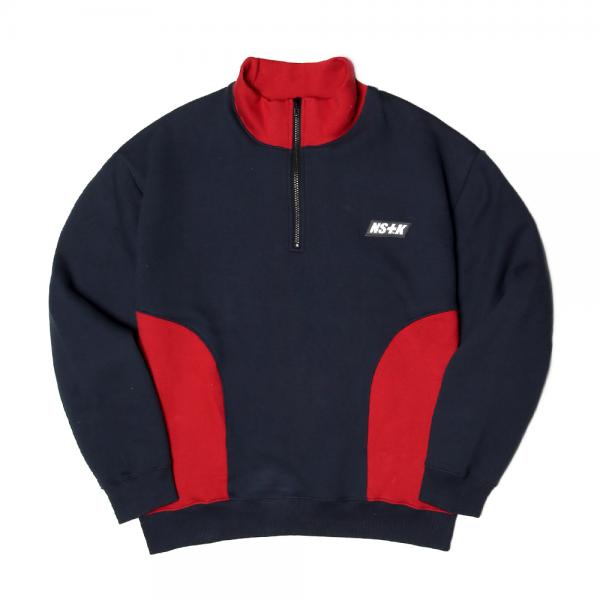 [NSTK] NSTK ZIP-UP NECK (NAVY)