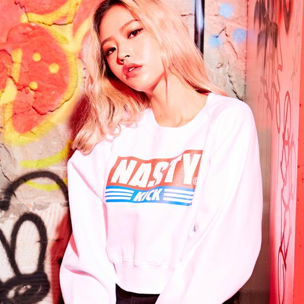 [NSTK] THE FANCY CROP SWEATSHIRTS (WHT)