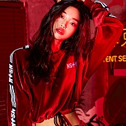 [NSTK] VELVET CROP SWEATSHIRTS (BGD)