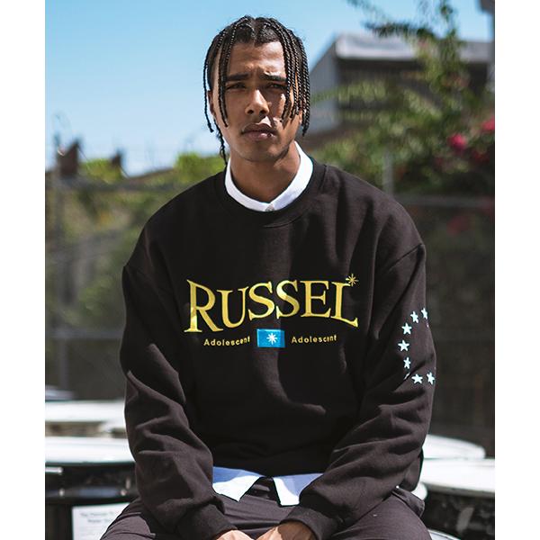 [ĽĮ] RUSSEL SWEAT SHIRT BLACK