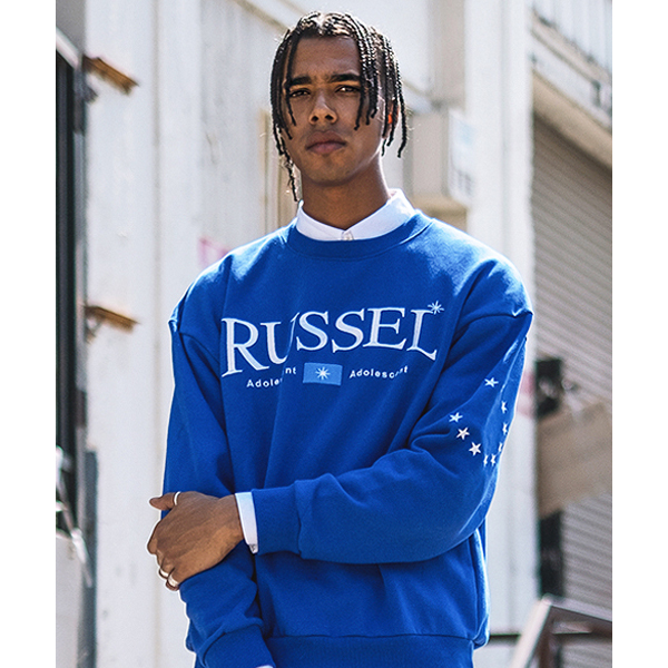 [ĽĮ] RUSSEL SWEAT SHIRT BLUE