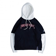 [ROMANTIC CROWN] FOREVER YOUNG LAYERED HOODIE_NAVY