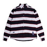 [ROMANTIC CROWN] STRIPE COTTON SHIRT_NAVY