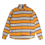 [ROMANTIC CROWN] STRIPE COTTON SHIRT_MUSTARD