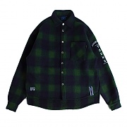 [ROMANTIC CROWN] FOREVER YOUNG CHECK SHIRT JACKET_GREEN