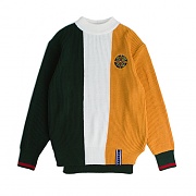 [ROMANTIC CROWN] COLOR BLOCK KNIT_GREEN