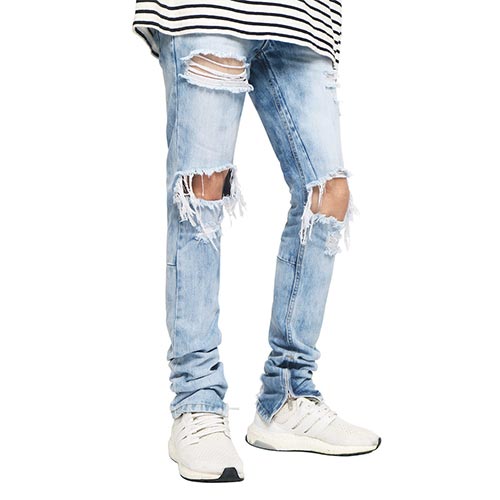 SELVEDGE ZIPPER DENIM JEANS