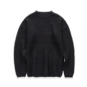 [Ϲ] (UNISEX) OVERSIZE SPECIAL KNIT (BLACK)