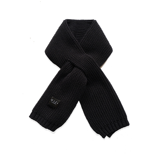 [Ϲ] (UNISEX) SPECIAL SHORT MUFFLER (BLACK)