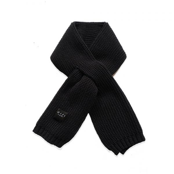 [Ϲ] (UNISEX) SPECIAL SHORT MUFFLER (BLACK)