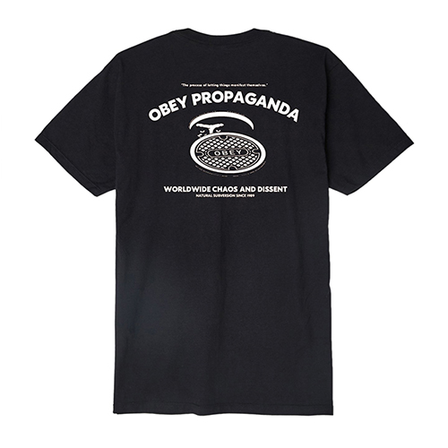 (163081611)SEWER CREEP TEE-BLK