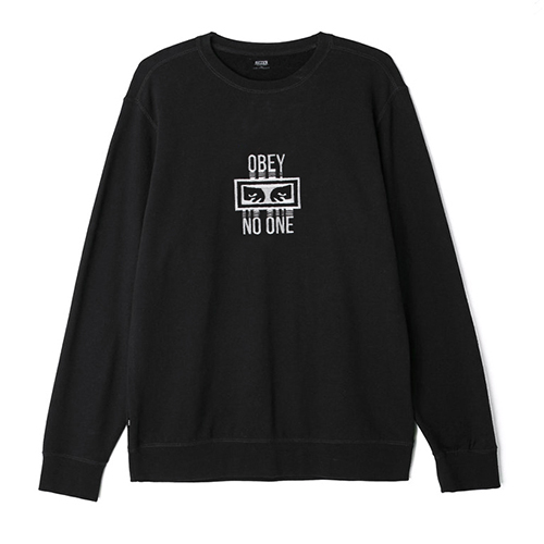(112480020)NO ONE CREW-BLK
