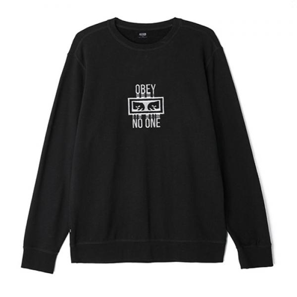 (112480020)NO ONE CREW-BLK