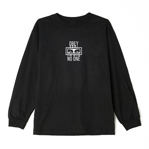 (131030073)NO ONE LS TEE-BLK