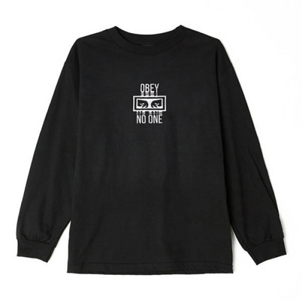 (131030073)NO ONE LS TEE-BLK