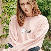 [] ANOTHER FRAME - MILK BOTTLE CREWNECK (PINK) ޸  Ʈ