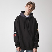 [] ANOTHER FRAME - FRAME 2 COLOR HOODIE (BLACK)  ĵ ĵƼ