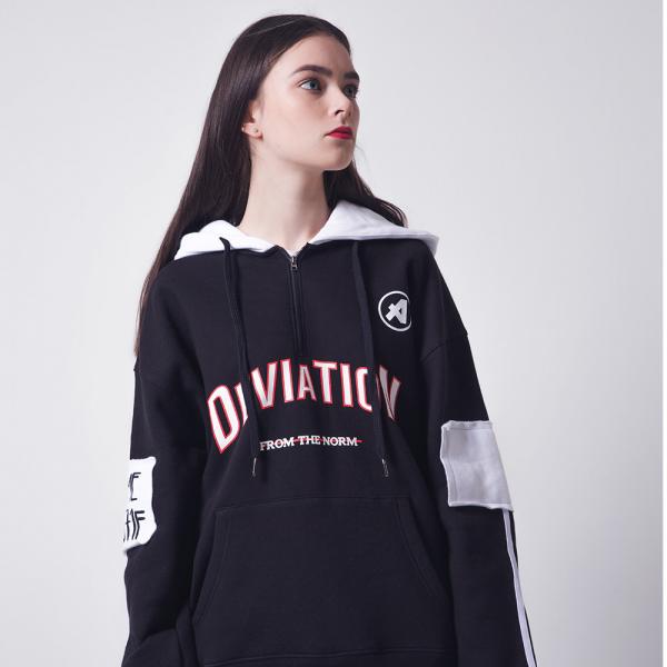 [] ANOTHER FRAME - SIDE LINE HALF ZIP UP HOODIE (NAVY)  ĵ ĵƼ 