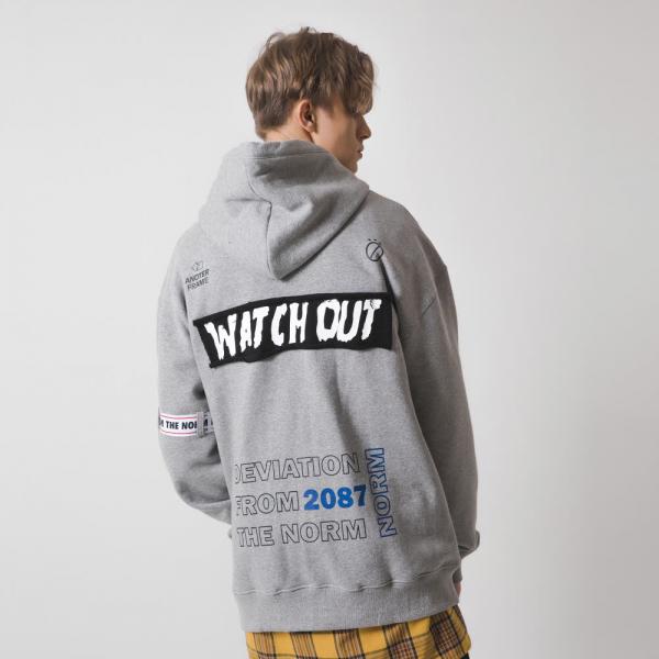 [] ANOTHER FRAME - WEBING BELT POINT HOODIE (M.GRAY)  ĵ ĵƼ