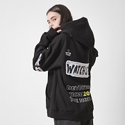 [] ANOTHER FRAME - WEBING BELT POINT HOODIE (BLACK)  ĵ ĵƼ