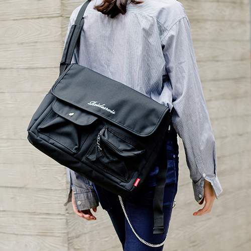 [ξƵξ]ROIDESROIS - HUSH MESSENGER BAG (BLACK)  ޽ ޽ ũν