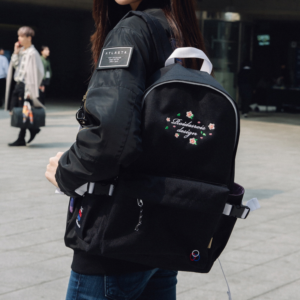 [ξƵξ]ROIDESROIS - MUGUNGHWA BACKPACK (BLACK)   ȭ