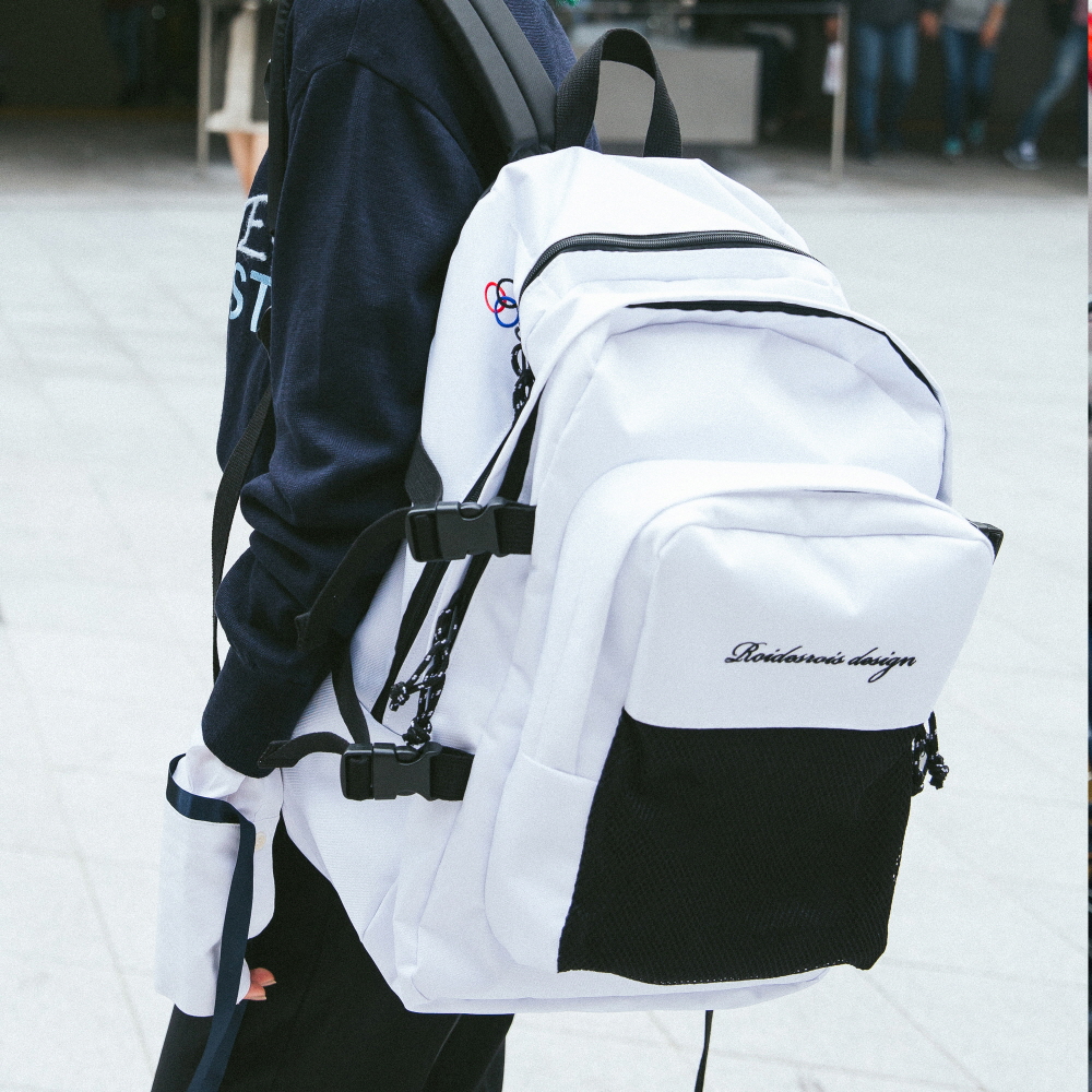 [ξƵξ]ROIDESROIS - OH OOPS BACKPACK (WHITE)  бⰡ 󽺹  ޽