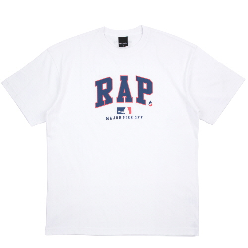 [õ] ACIDBLACK - RAP OVERSIZED TEE (WHITE)  Ƽ Ƽ 