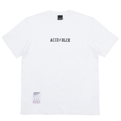 [õ] ACIDBLACK - LIGHTNING LOGO TEE (WHITE)  Ƽ Ƽ