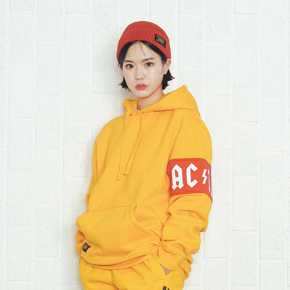 [õ] ACIDBLACK - ARMBAND HOOD (YELLOW)  ĵƼ