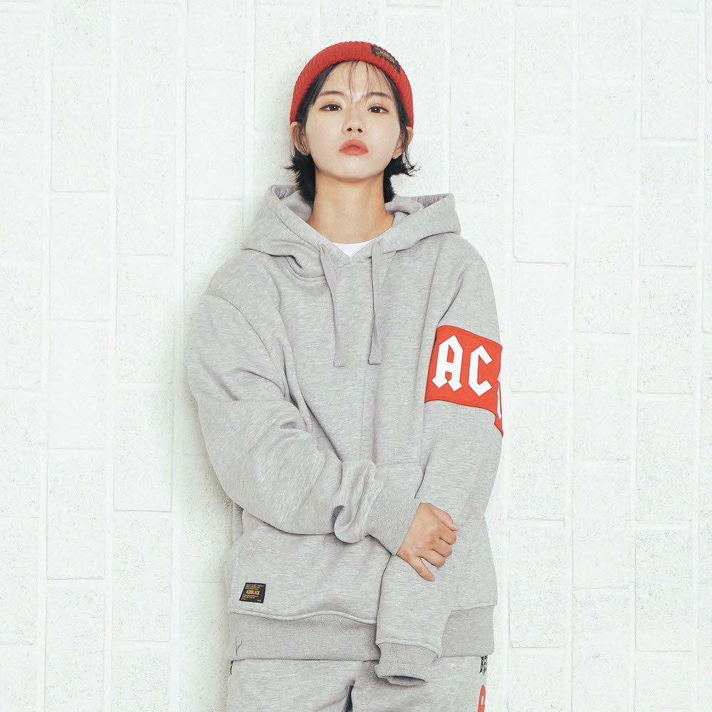 [õ] ACIDBLACK - ARMBAND HOOD (MELANGE)  ĵƼ