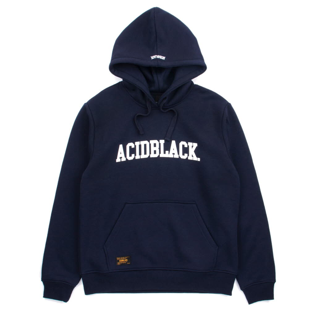[õ] ACIDBLACK - ARCH LOGO HOOD (NAVY)  ĵƼ