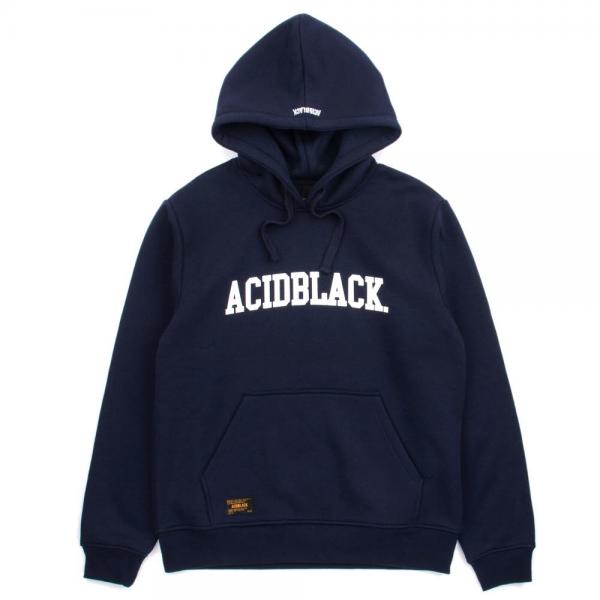 [õ] ACIDBLACK - ARCH LOGO HOOD (NAVY)  ĵƼ