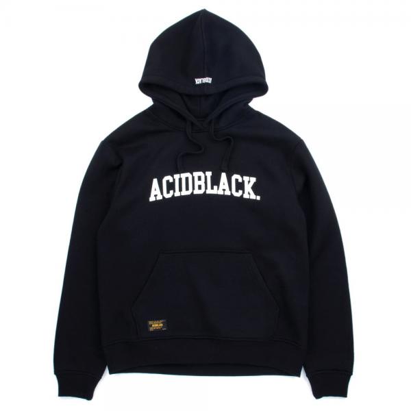 [õ] ACIDBLACK - ARCH LOGO HOOD (BLACK)  ĵƼ