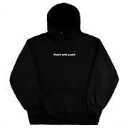 [FRESH ANTI YOUTH] LOGO HOOD SWEATER-BLACK