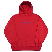 [FRESH ANTI YOUTH] LOGO HOOD SWEATER-RED