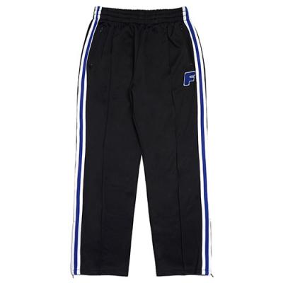 [FRESH ANTI YOUTH] LOGO ZIP TRACK PANTS-BLACK