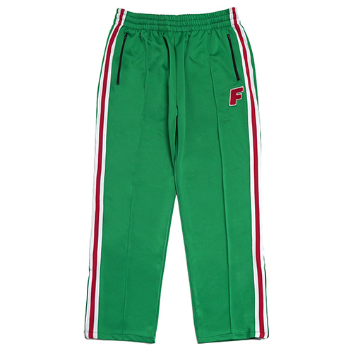 [FRESH ANTI YOUTH] LOGO ZIP TRACK PANTS-GREEN