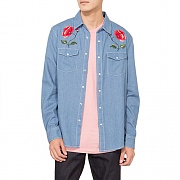 POPPY DENIM SHIRT-LBLUE