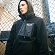 BASIC LOGO FLEECE JACKET - BLACK