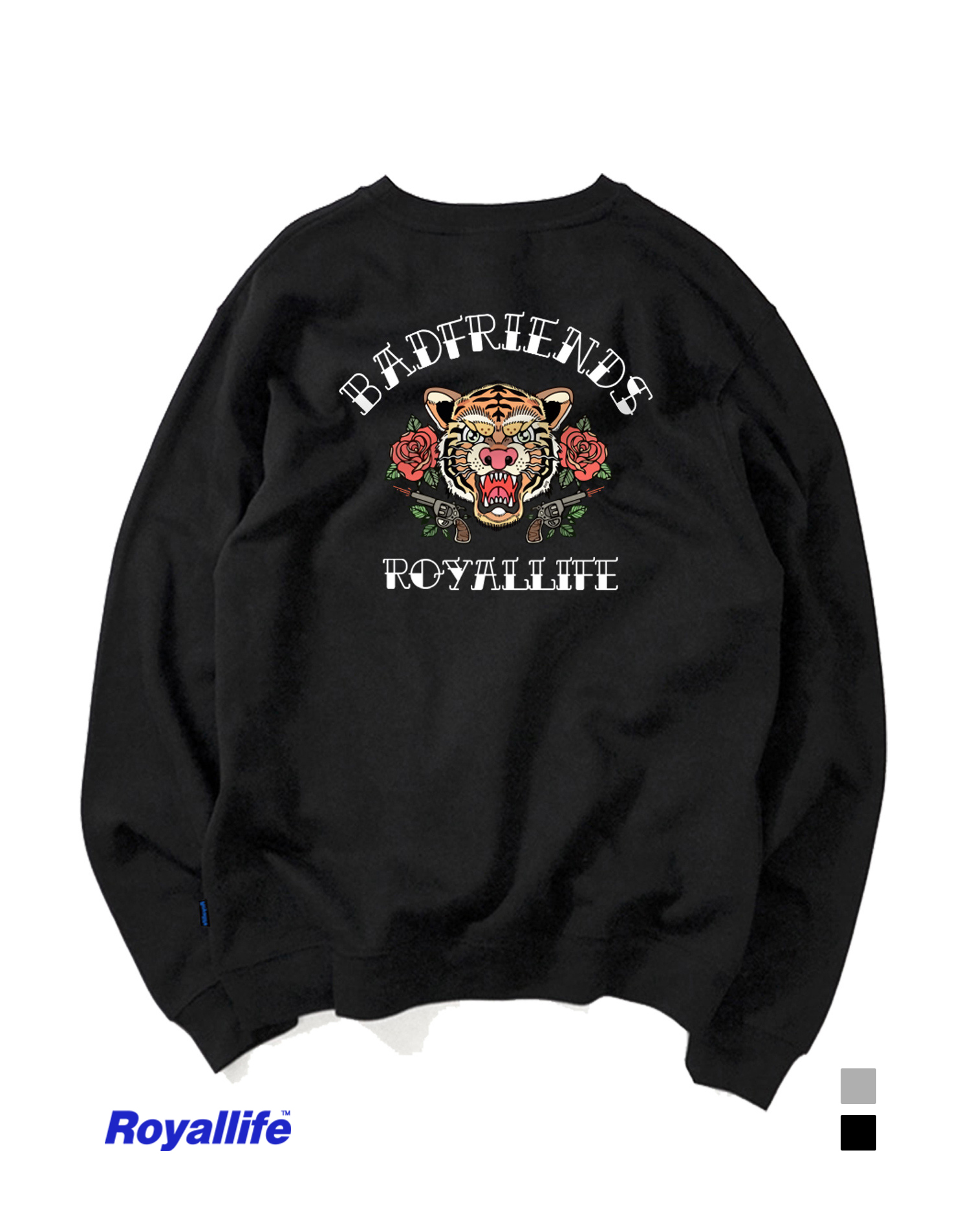 RLCN119 TIGER ROSE SWEAT SHIRT - 2 COLROS