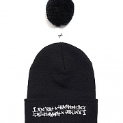 BASIC LOGO BELL BEANIE-BLACK