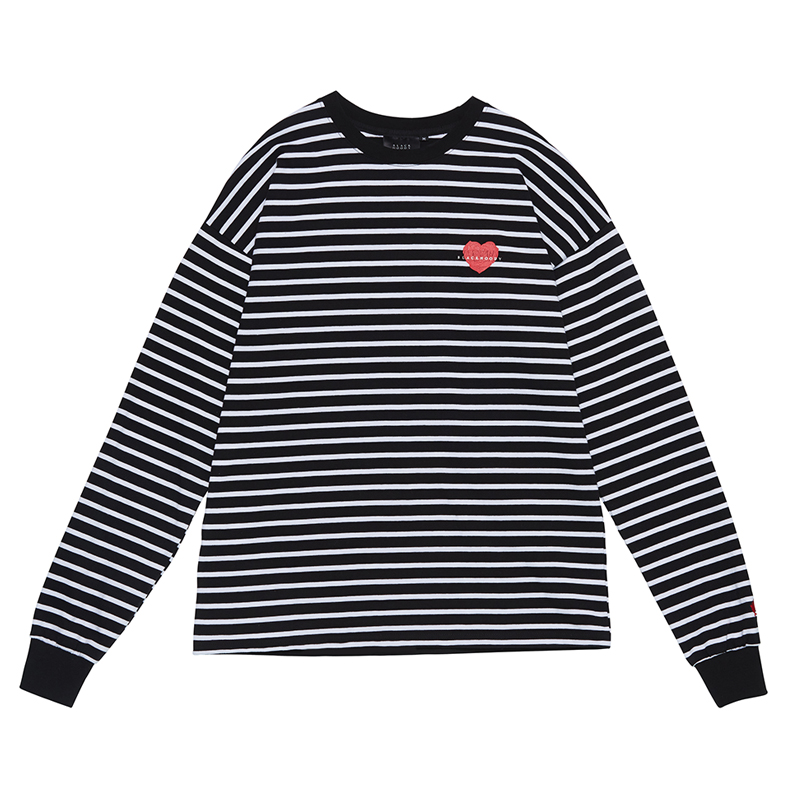 HEART ROSE LONG SLEEVE WHITE