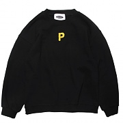 PLASTICATE  LOGO SWEAT-SHIRTS-BLACK