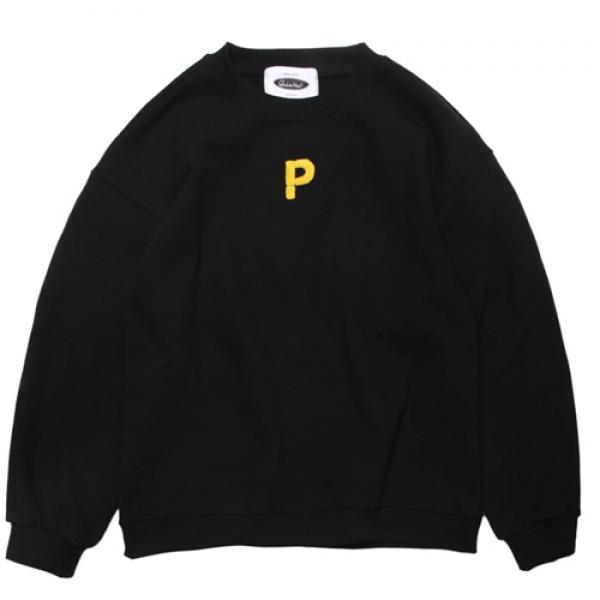 PLASTICATE  LOGO SWEAT-SHIRTS-BLACK