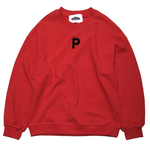 PLASTICATE  LOGO SWEAT-SHIRTS-RED